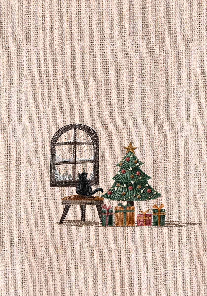 Poster Katze im gemütlichen Zimmer