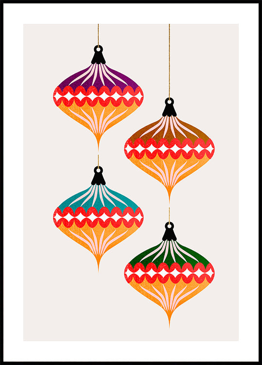 Weihnachtskugeln (Vers.3) Poster