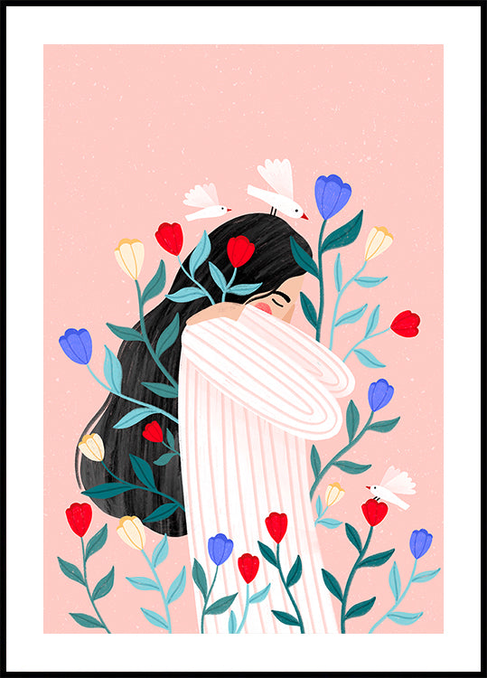 Beige abstrakte Formen