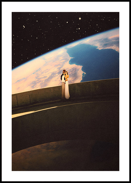 Kosmisches Liebesplakat