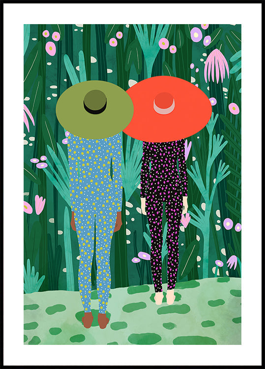 Dschungel-Pyjama-Poster