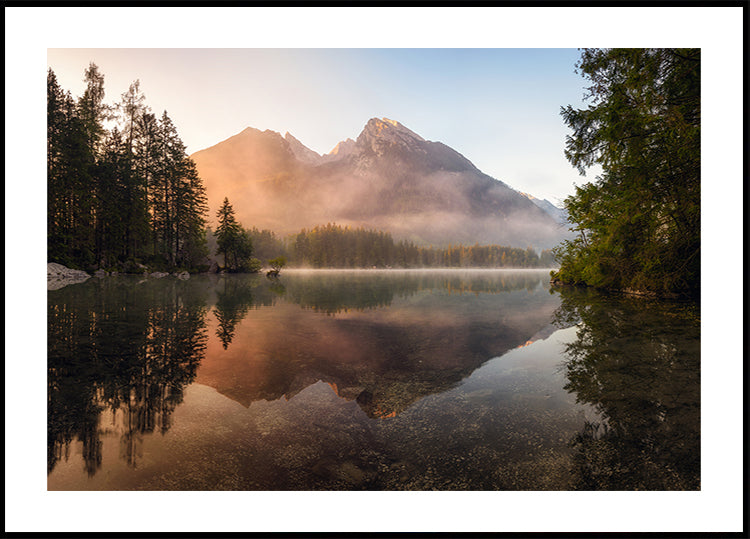 Poster mit leuchtendem Nebel