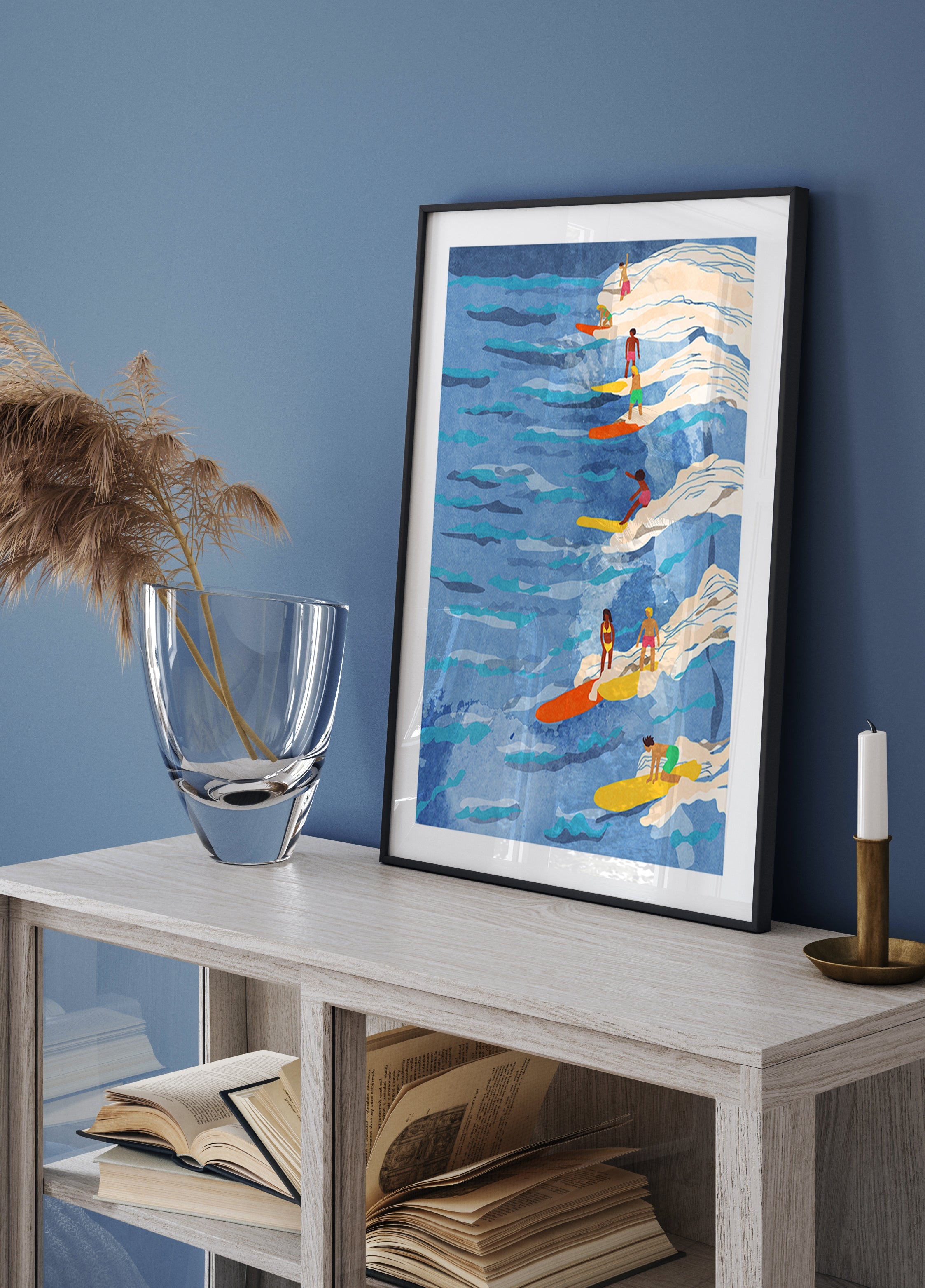 Poster zum entspannten Surfen