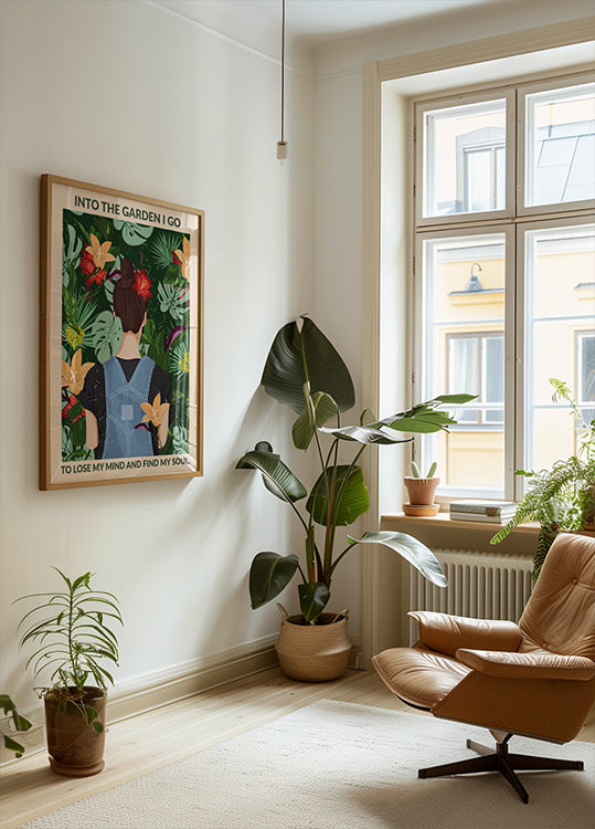 Standard-Wandkunstposter „Into the Garden“.