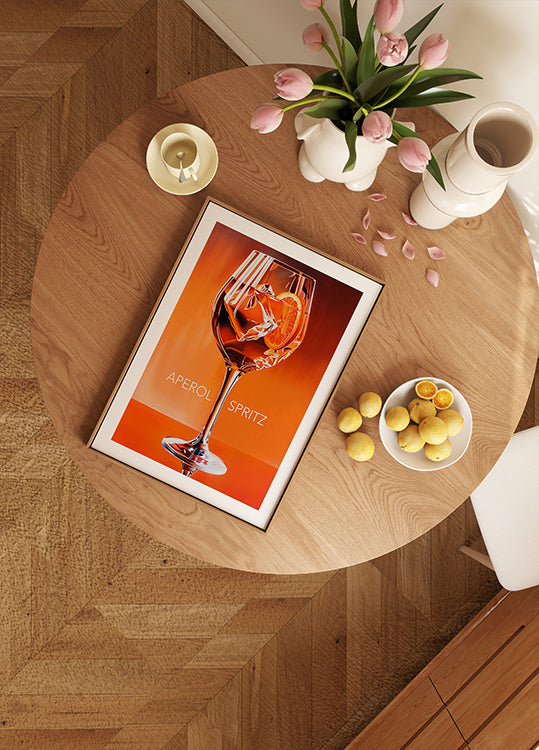 Aperol Spritz Orange Poster