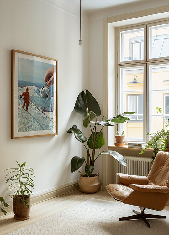 Ice Cream Mountain – Poster mit Keksen und Sahne