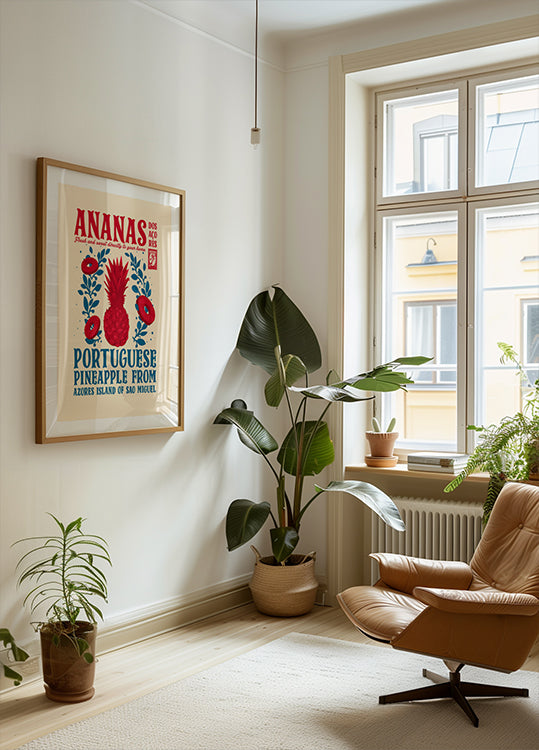 Ananas-Küchendruck-Poster
