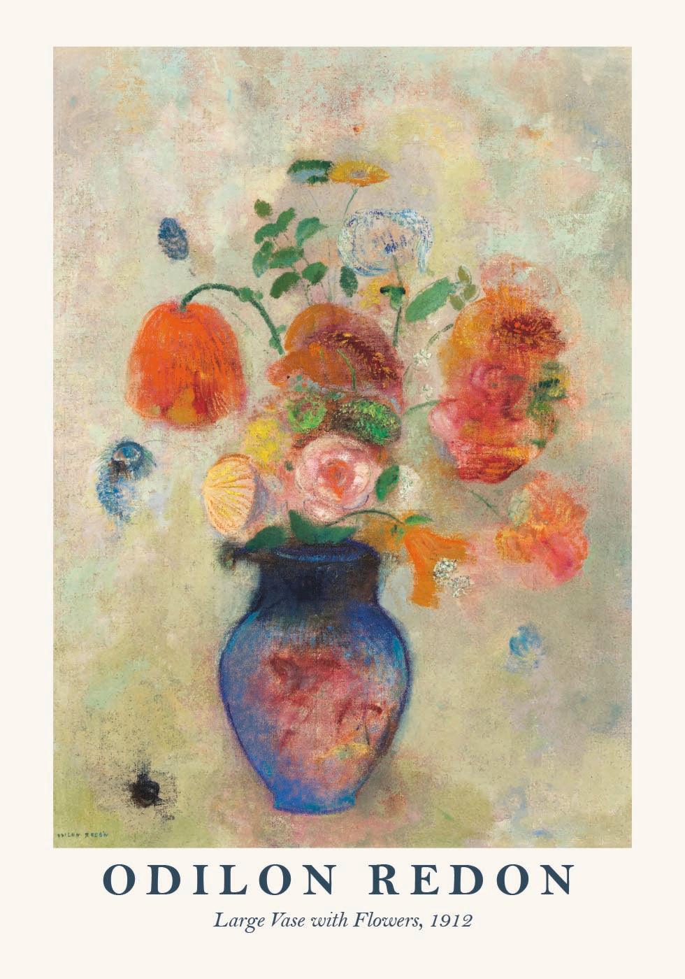 Large Vase With Flowers, Odilon Redon 1912 Plakat - Posterbox.dk