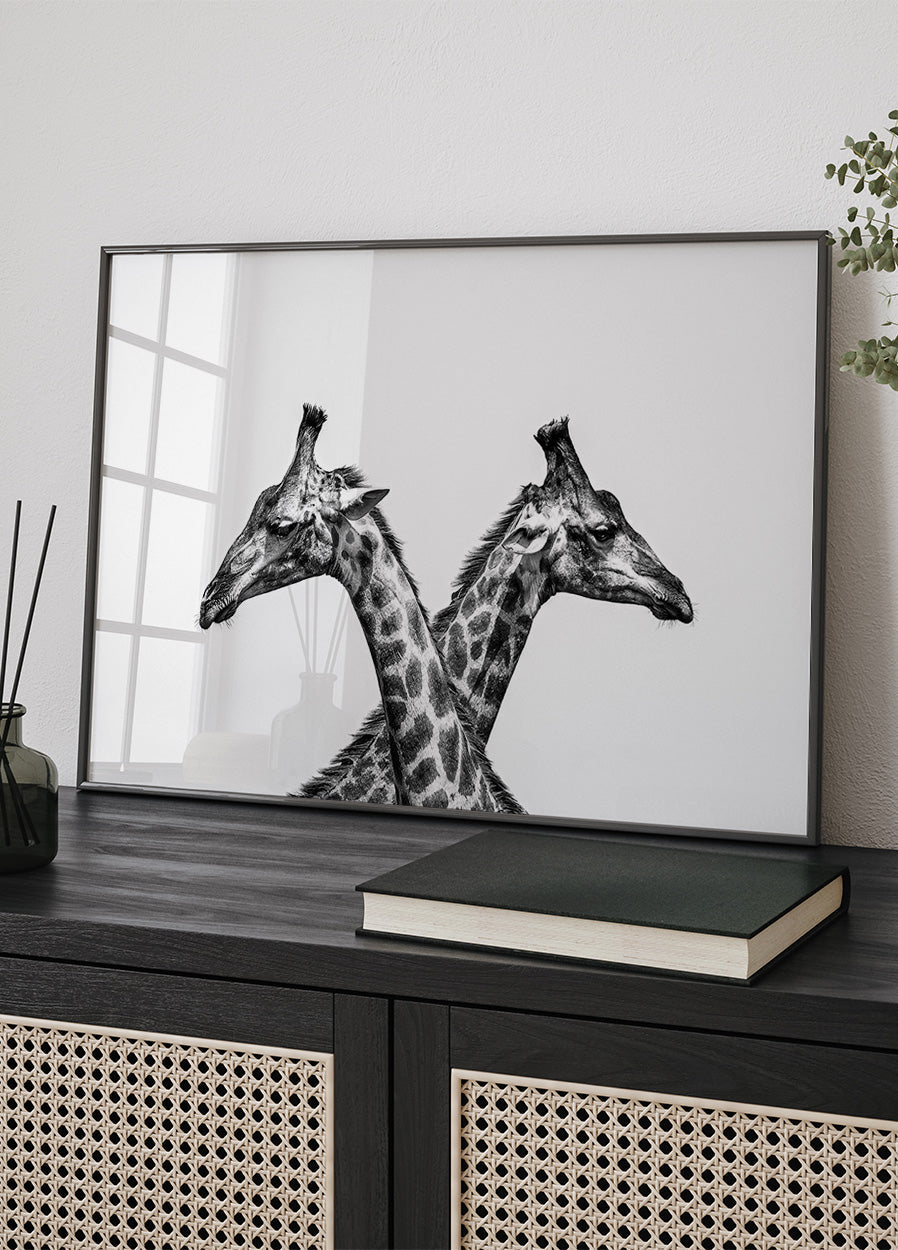 Two Giraffes Plakat - Posterbox.dk