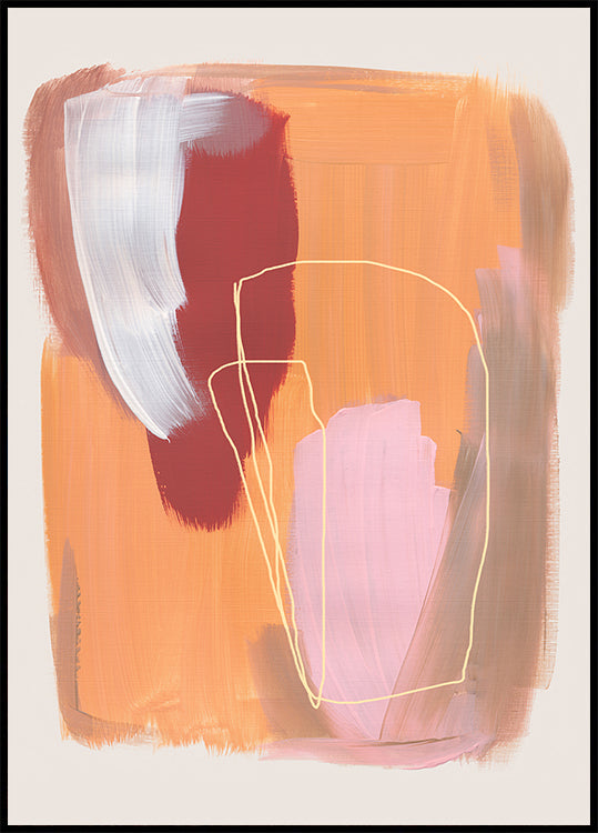 Abstract Brush Strokes 125 Plakat - Posterbox