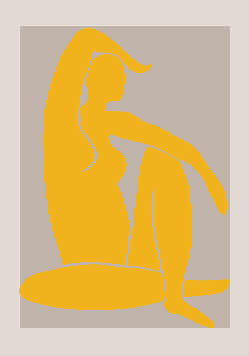 Gelbe Figur