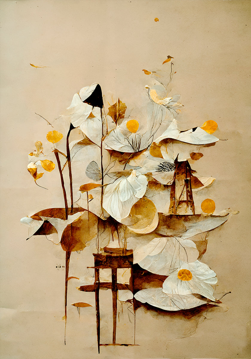 Poster „Blühende Gelassenheit“.