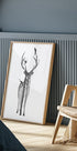 Deer And Birds Plakat - Posterbox.dk