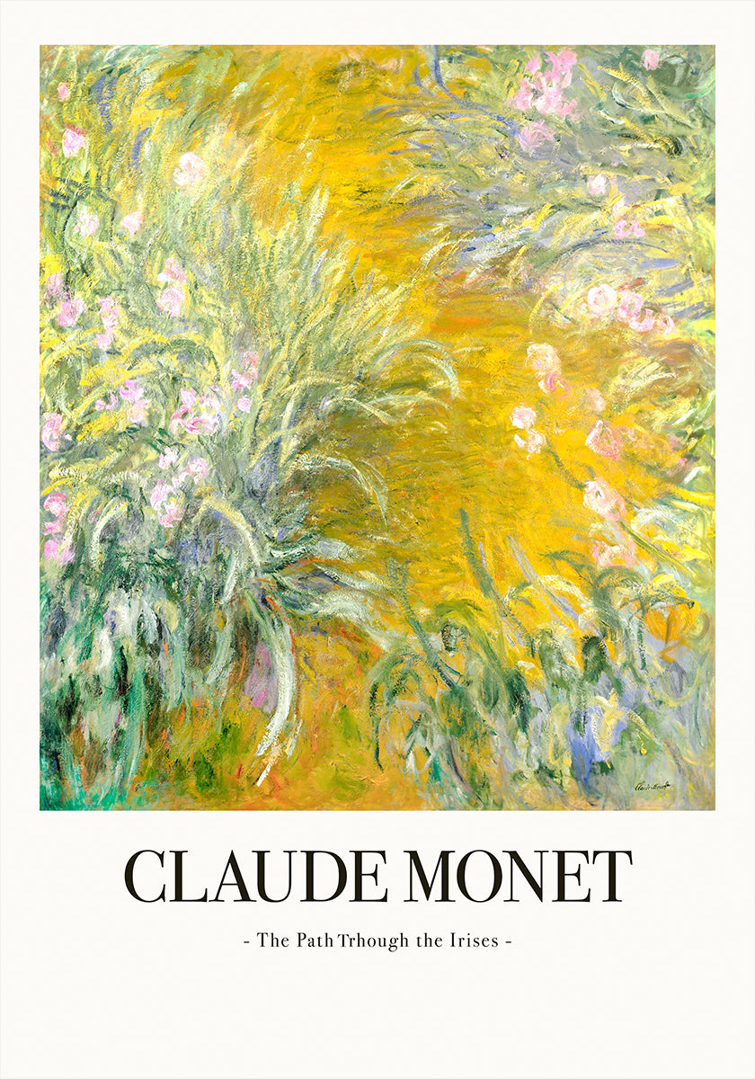 Der Weg durch die Schwertlilien Poster