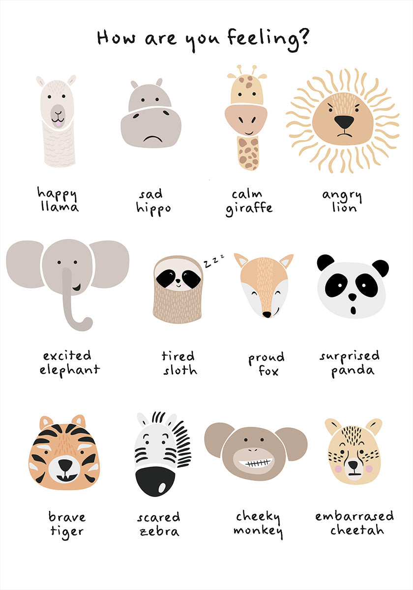 Beruhigender Meditationsemotionendruck für Kinder, 1 Poster