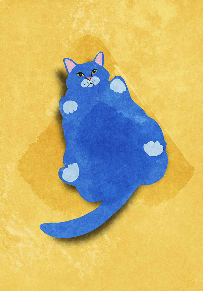 Poster mit fetter Katze