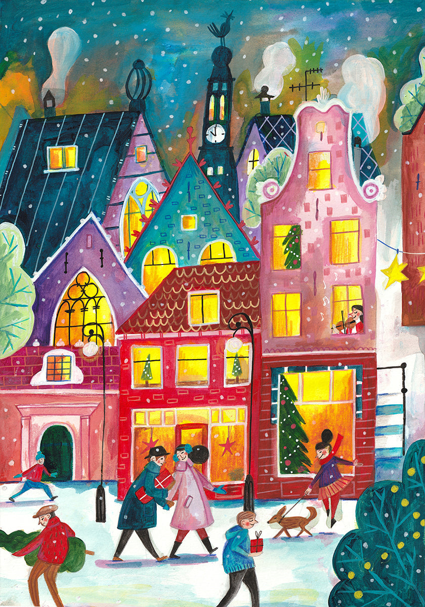 Christmas in Amsterdam Plakat