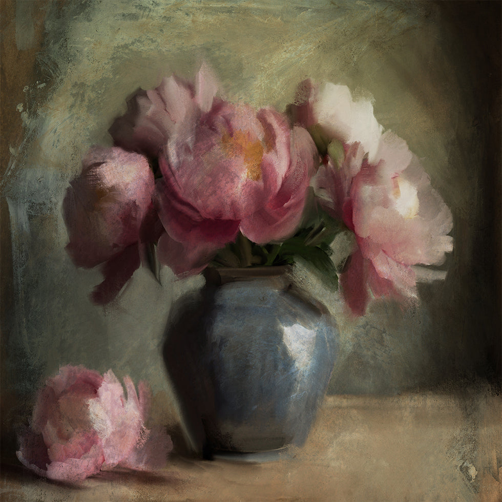 Pivoines A Rose Poster