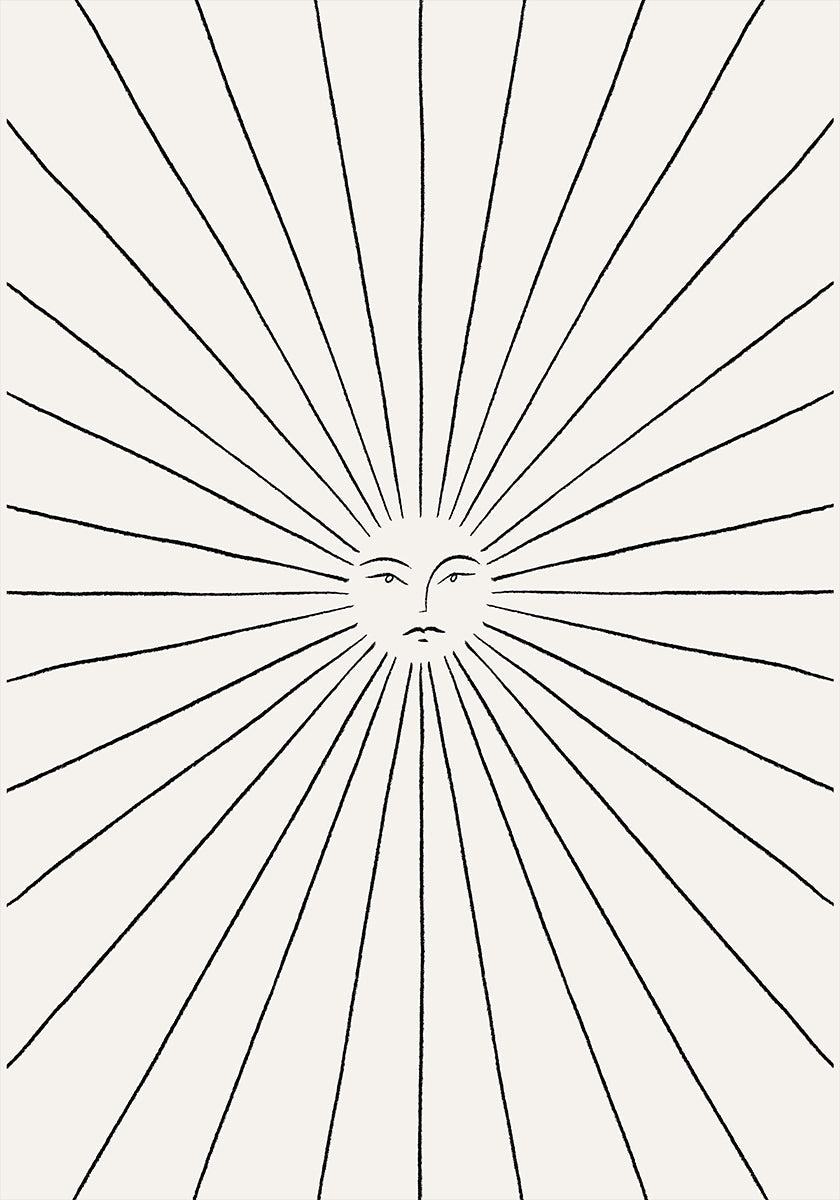 Sonnenstrahl-Poster