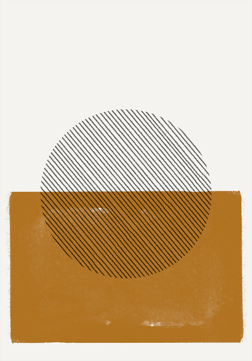 Gestreiftes Horizont-Poster