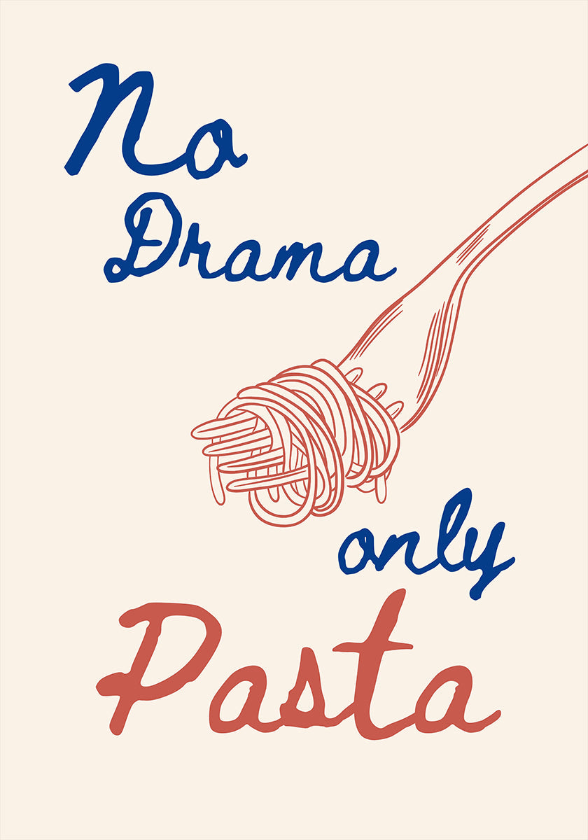 Kein Drama, nur Pasta, Illustration + Text