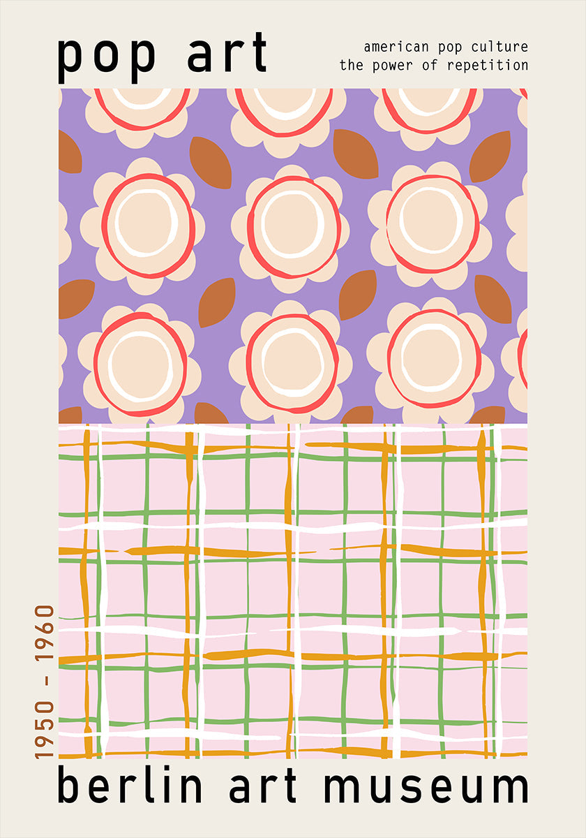 Pop-Art-Plakat des Berliner Kunstmuseums