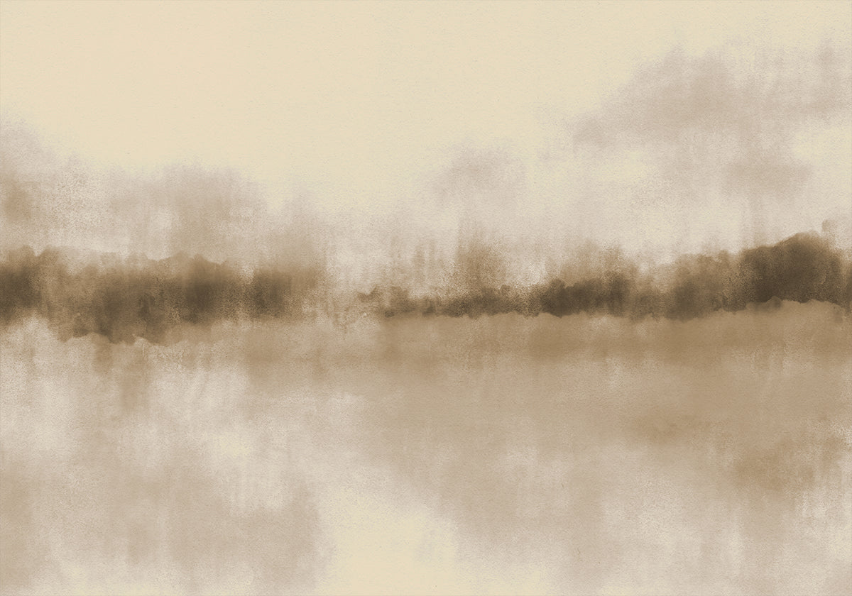 Abstract Landscape in neutral browns Plakat - Posterbox