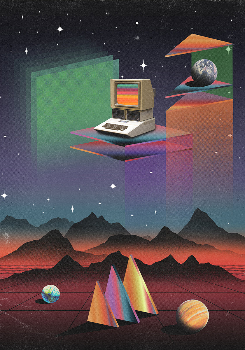 CRT-Computer aus den 80er Jahren