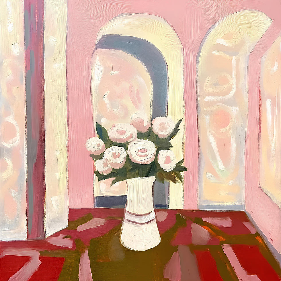 Roses In A Vase Plakater