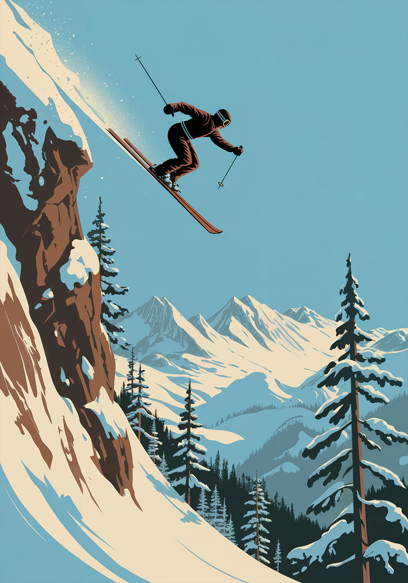 Skisprung-Poster