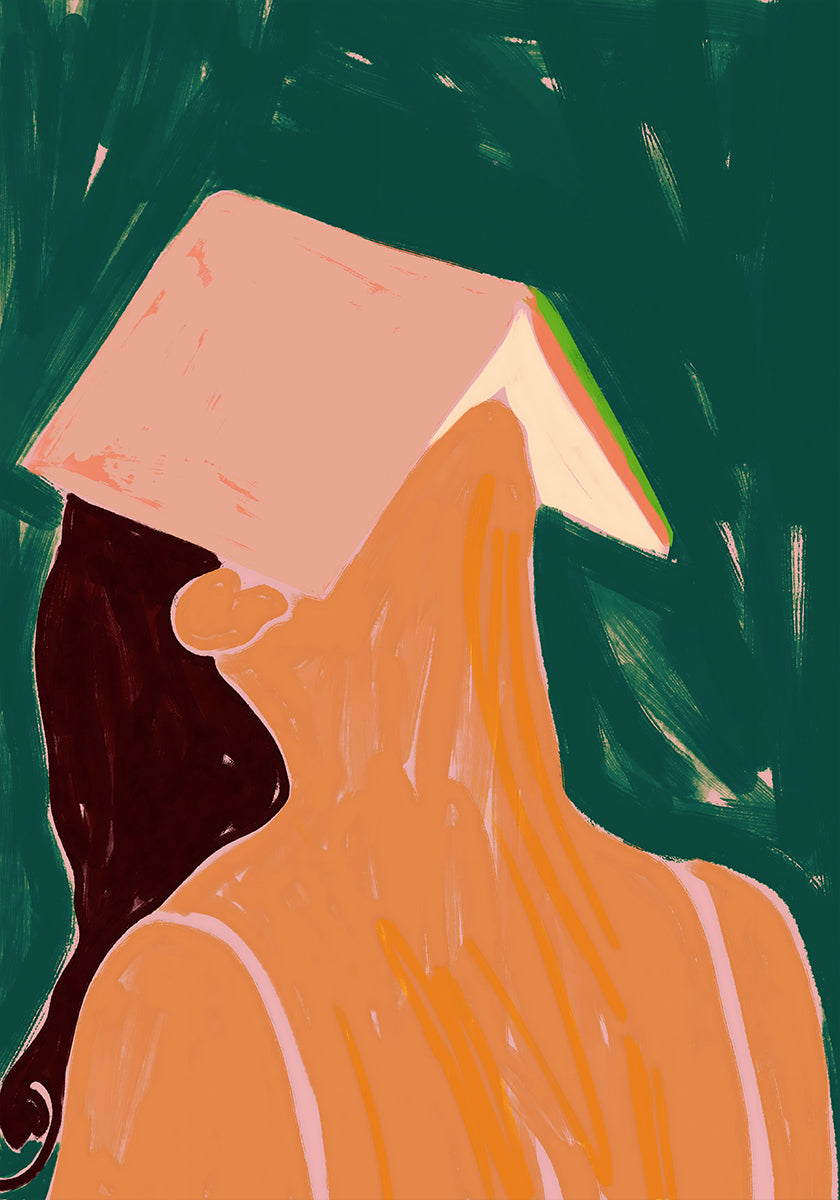 Poster „Zwischen den Zeilen lesen“.