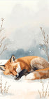 Schlafender Fuchs im Schnee Plakat - Posterbox