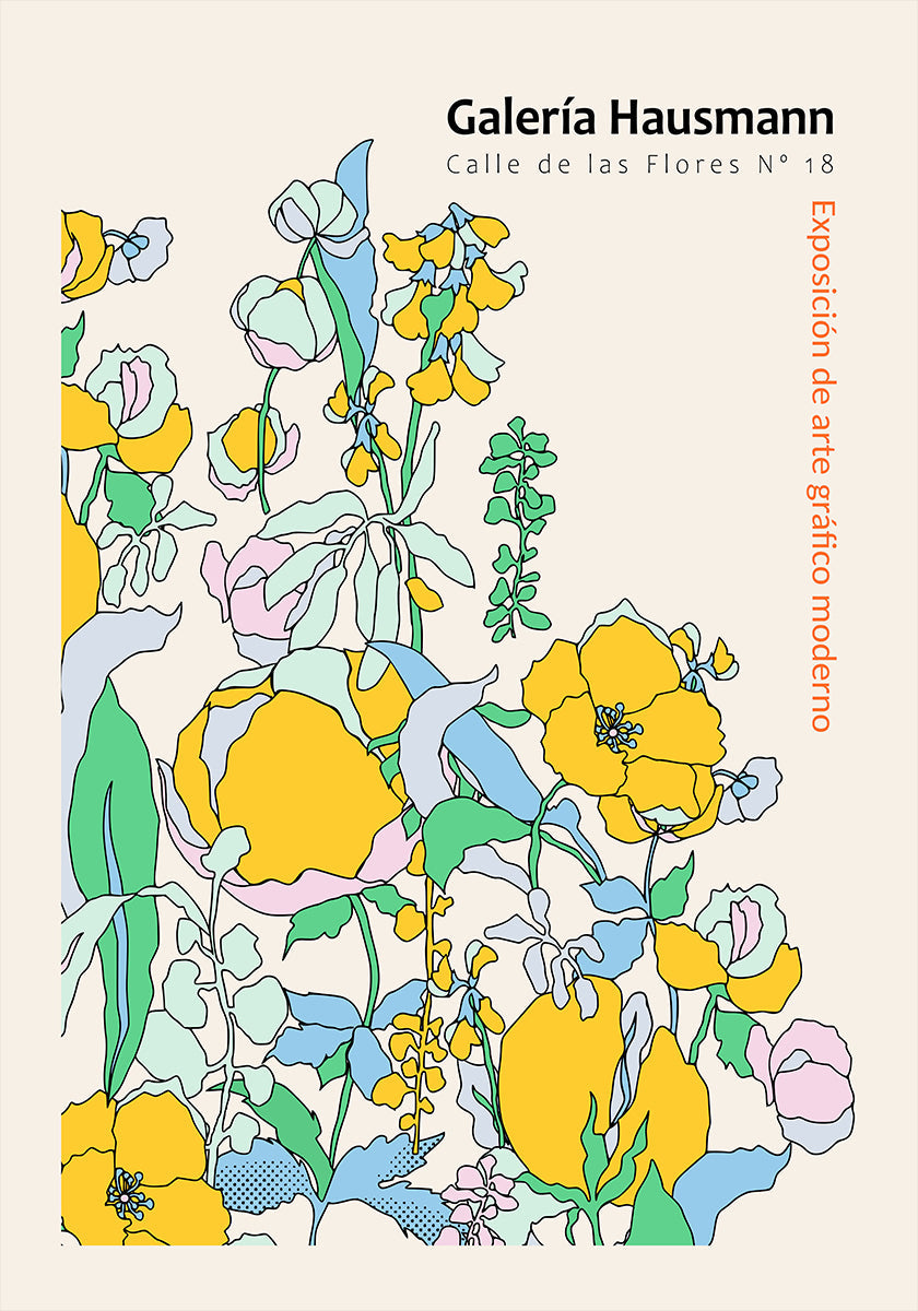 Exhibition of modern graphic art Madrid Plakat