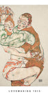 Egon Schiele-Inspired Abstract Art Plakat - Posterbox.no