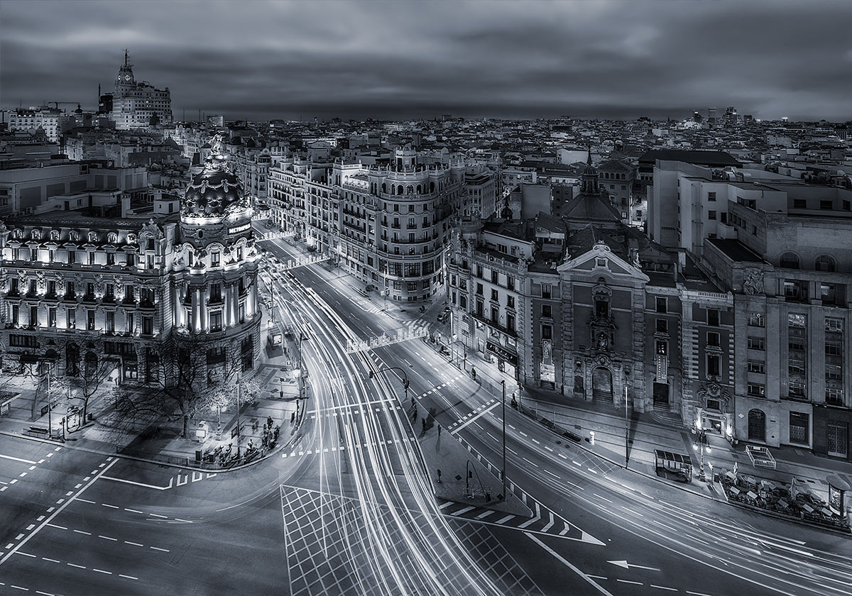 Lichter der Stadt Madrid