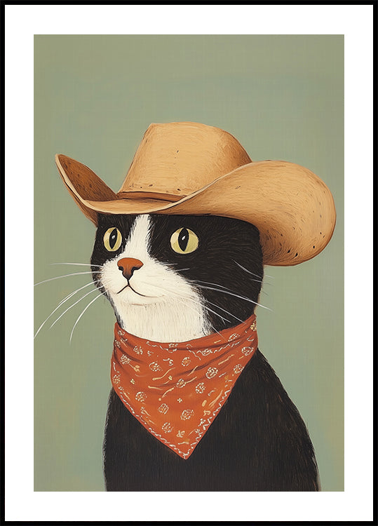 Cowboy Black Cat Plakat - Posterbox