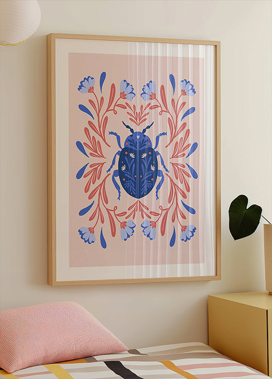 Folk Art Beetle (NEW) - Posterbox