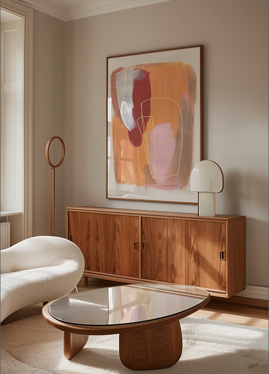 Abstract Brush Strokes 125 Plakat - Posterbox