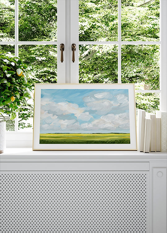 Clouds &amp; Canola Plakat - Posterbox
