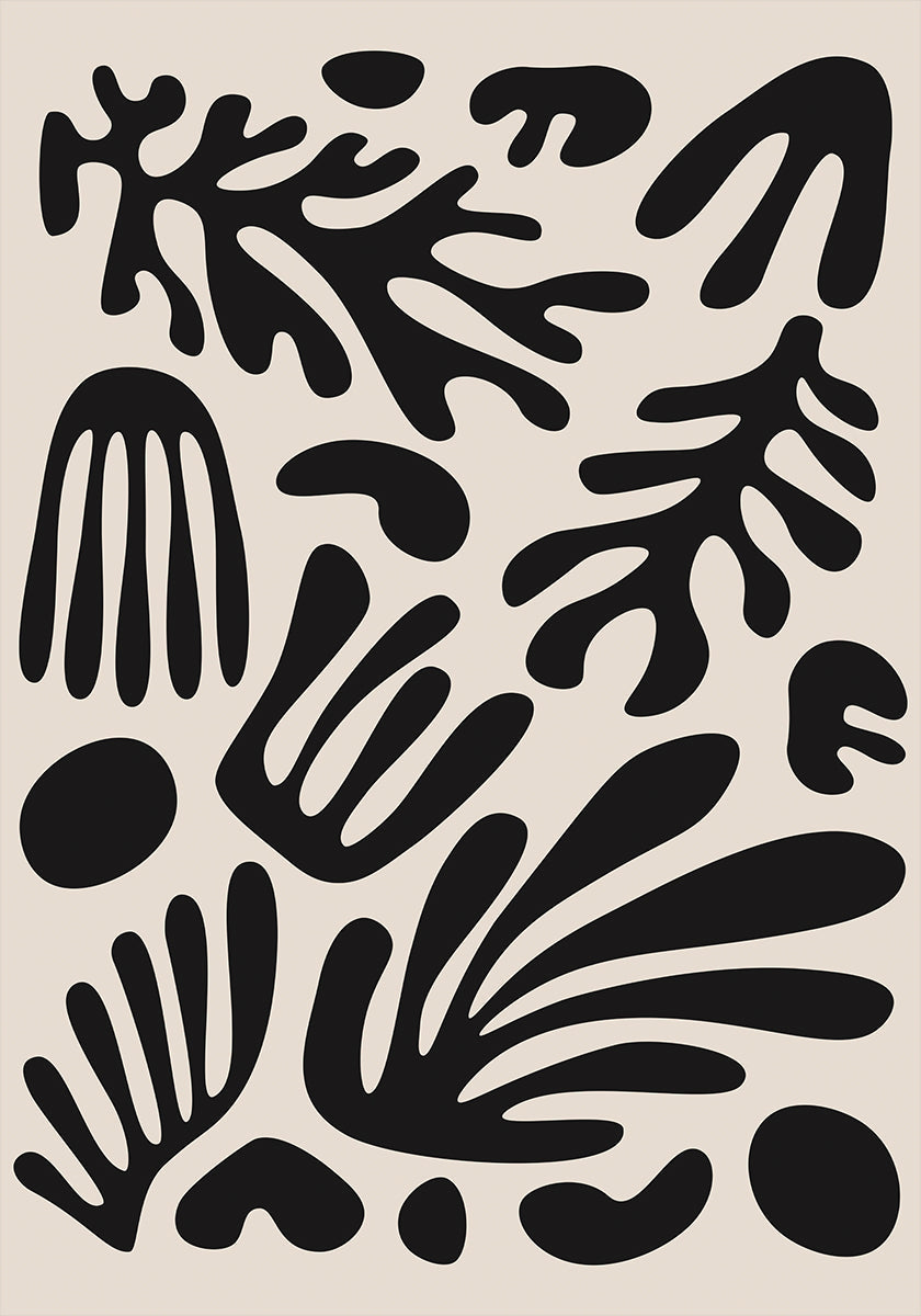 Henri Matisse Black Algae Collection #3 Plakat - Posterbox
