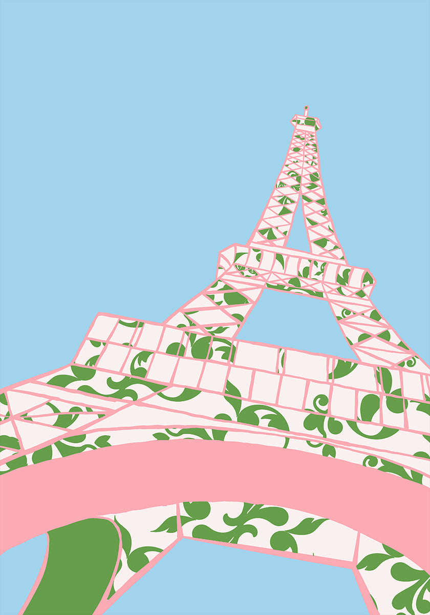 Poster zum Eiffelturm (Nachmittag).