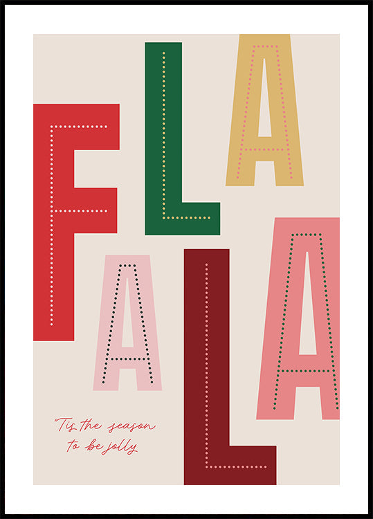 FaLaLa Weihnachtszeitplakat
