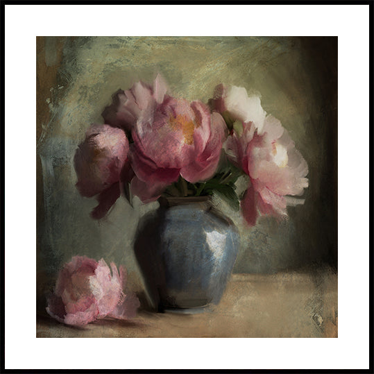 Pivoines A Rose Poster