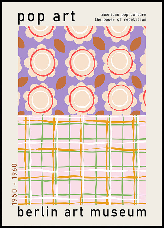 Pop-Art-Plakat des Berliner Kunstmuseums