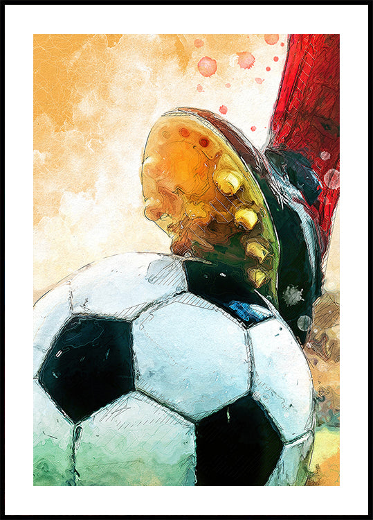 Fußball 1 Sportkunstposter