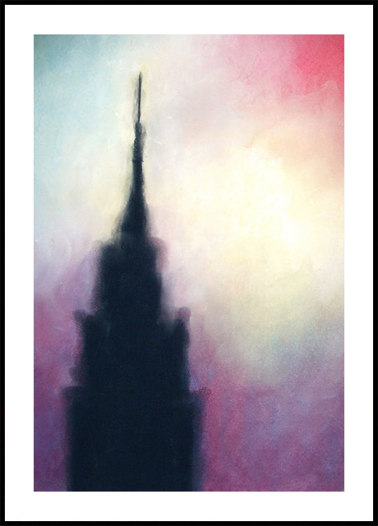 Manhattan Abstract Empire State Building Plakat