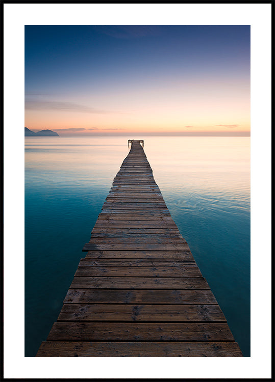 Blaues Jetty-Poster
