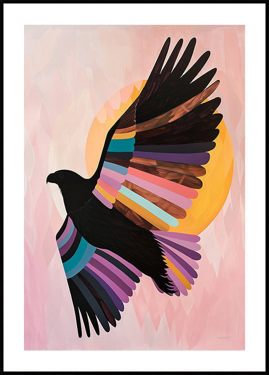 Wachendes Vogelplakat