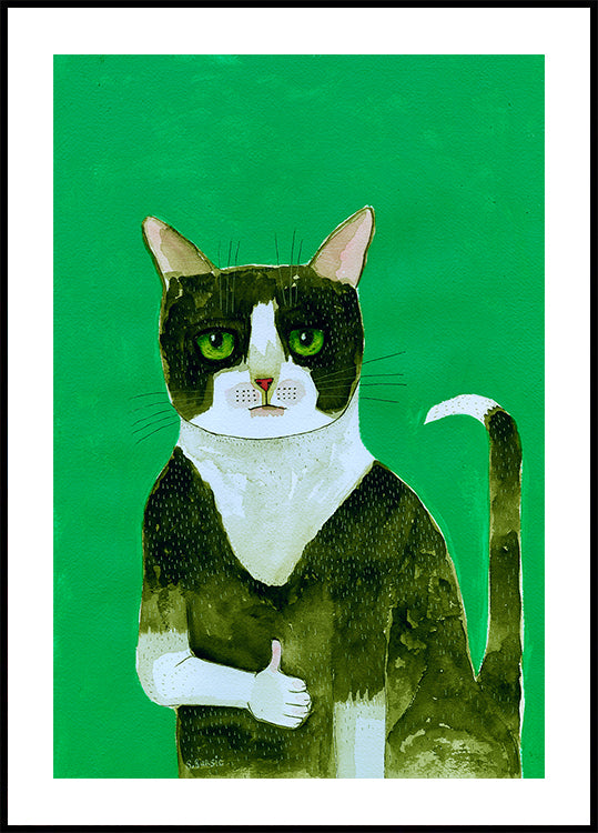Smoking-Katzen-Daumen hoch