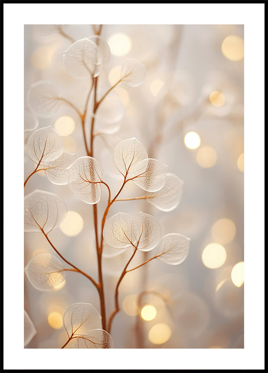 Poster mit ätherischem Glühen